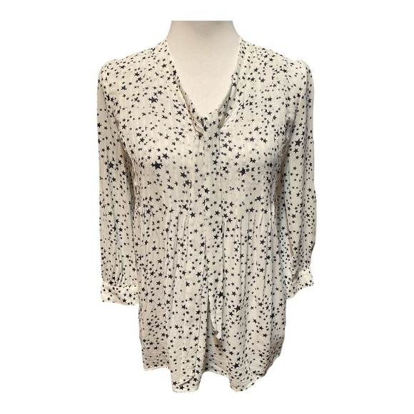 Boden Star Chiffon Top Size 4 - Picture 1 of 6